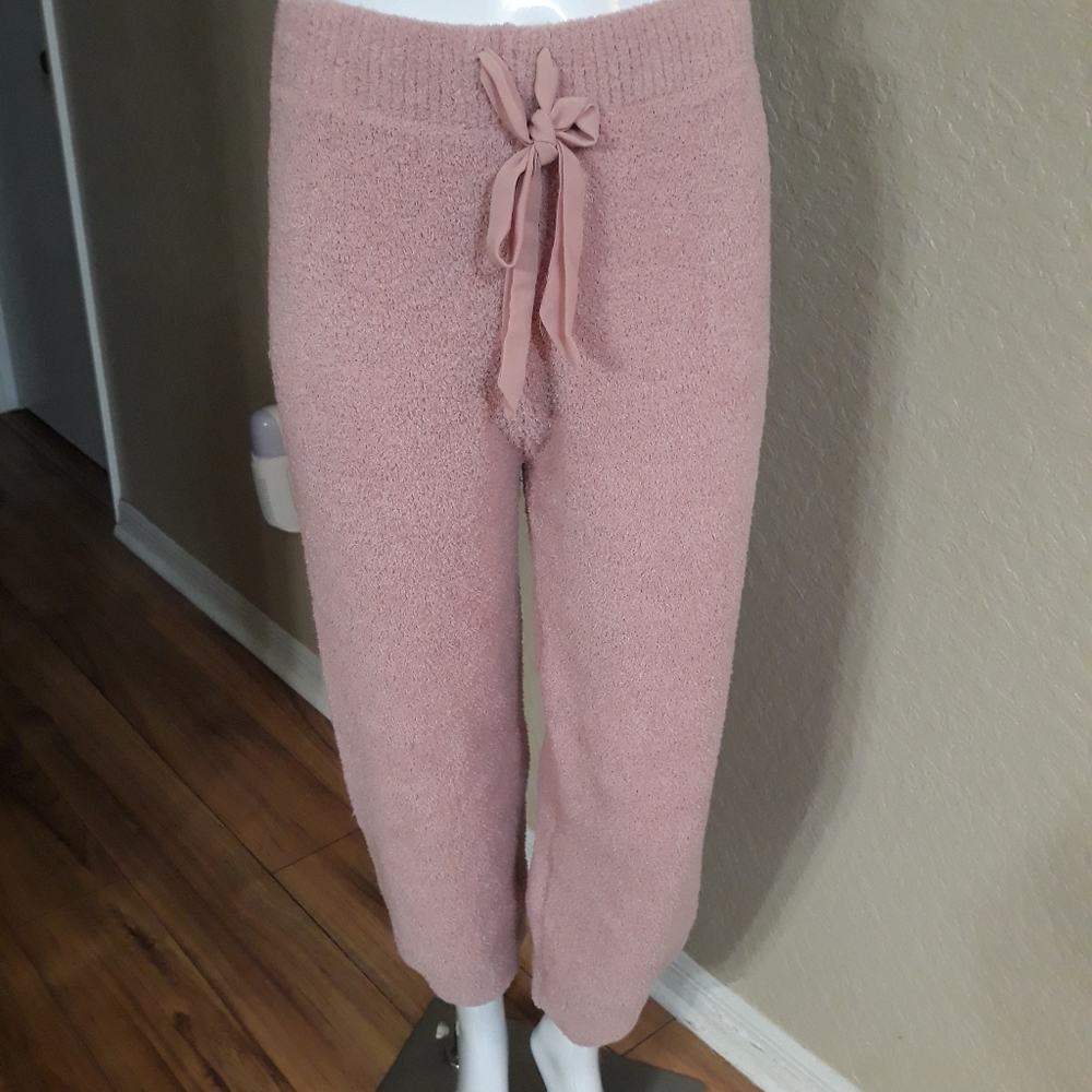 Cozy Pink Knit Pants
